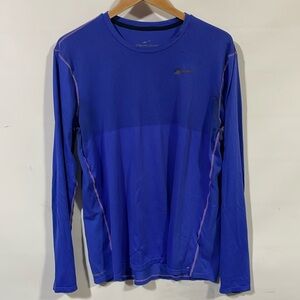 Nike Men's Vibrant Blue Long Sleeve Tee